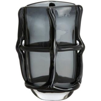 Light & Living Light&living - Keisha Jarr&oacute;n De Vidrio En Tonos Grises