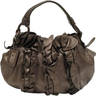 Prada Pre-owned Shoulder Bags, female, Brown, Size: ONE SIZE Pre-owned Vintage Shoulder Bag