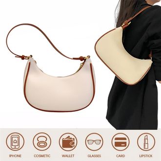Generic Fashion Handbags W/Armpit Bag Fashionable Shoulder Bag for Women (Beige)