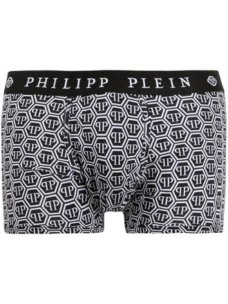 Philipp Plein Boxer con stampa - Nero