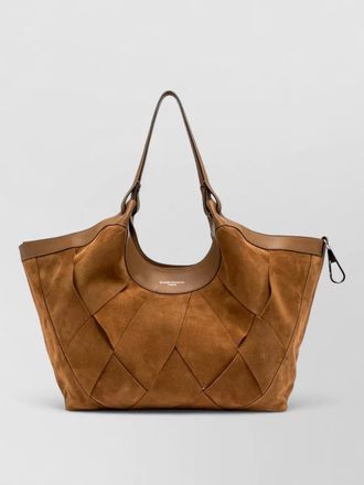 Gianni Chiarini dua shoulder bag suede finish dual handles