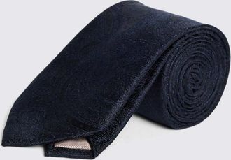 Moss Navy Wedding Paisley Tie