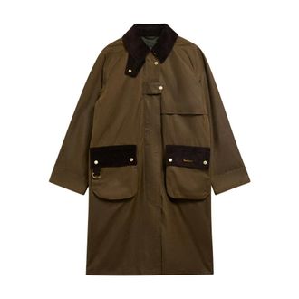 Barbour Kirklees gewaxte jas - Dames - Mantels - Bruin - Maat: M Katoen
