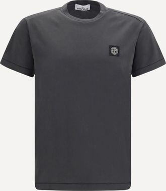 Stone Island T-shirt con logo applicato Man L
