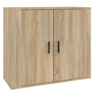 vidaXL Vidaxl - Aparador Madera Contrachapada Color Roble Sonoma 80x33x70 Cm