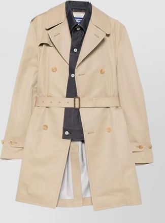Junya Watanabe belted trench coat double breasted storm flap