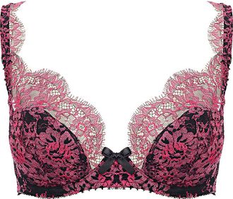 Agent Provocateur Womens Carline Bra Hot Pink/Black In Pink - Size 32E