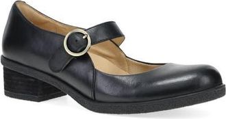 Dansko Deirdra Mary Jane Pump in Black Waterproof Burnished at Nordstrom, Size 11.5-12Us
