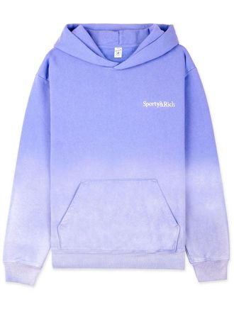 Sporty & Rich Felpa Serif con ricamo - Blu