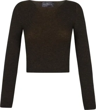 Cortana Fitted Cashmere Knit Top - female - Cortana - Cashmere Knitwear - Brown - XL - Knitwear