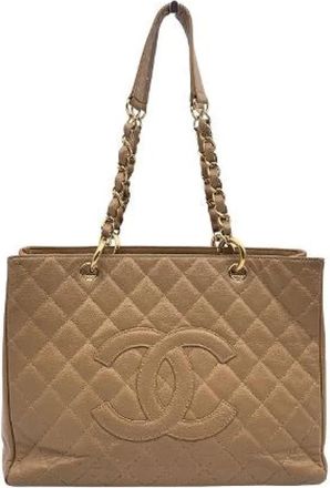 Chanel Pre-owned Leather chanel-bags - Dames - Vintage Shopper - Bruin - ONE Size - Leer - Vintage