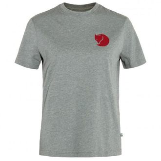 Fj&auml;llr&auml;ven Fox Boxy Logo Tee T-Shirt f&uuml;r Damen | grau