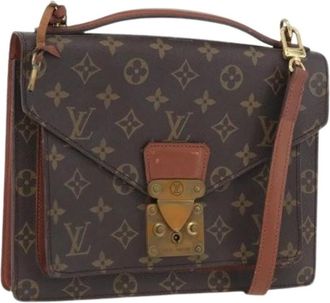 Louis Vuitton Pre-owned Handbags, female, Brown, Size: ONE SIZE Pre-owned Monogram Canvas Shoulder Bag