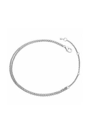 Lucy Quartermaine Double Chain Drop Anklet in Sterling Silver at Nordstrom, Size 10