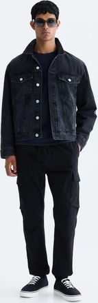 H&M Slim-fit Cargo Pants in Black at Nordstrom, Size Xx-Large