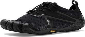 Vibram Fivefingers V-Run Mens Shoes Total Black : EU 45 (US Mens 11-11.5) D - Medium, Synthetic/Textile