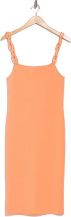 Alice & Olivia Alina Braid Strap Body-Con Dress in Coral at Nordstrom Rack, Size X-Large