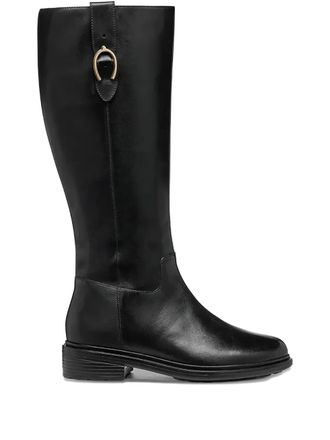 Geox 40mm Walk Pleasure buckled knee-high boots - Nero