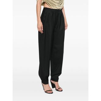 Darkpark Twill Tapered Trousers - Black
