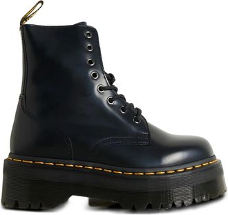 Dr. Martens Jadon Smooth platform lace-up combat boots - women - Calf Leather/Calf Leather/Rubber - 6.5 - Black