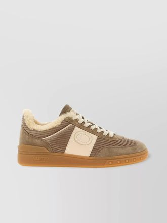 Valentino Garavani suede high-top sneakers rubber sole