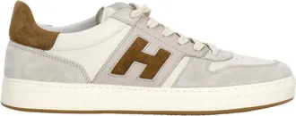Hogan Ivory H-Tv Suede Inserts Sneakers