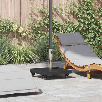 vidaXL Base Para Sombrilla Negro 45 X 45 X 43 Cm Granito, Acero Vidaxl