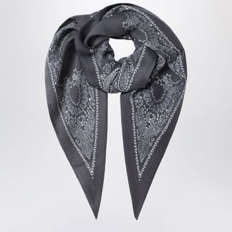 Destin Foulard bandana triangolare rosso in lana