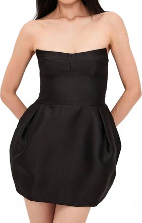 Amanda Uprichard Bowery Mini Dress In Black