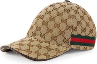 Gucci Beige GG Logo Baseball Hat