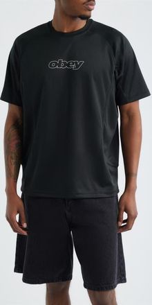 Obey Runner Active Top in Black at Nordstrom, Size Xx-Large