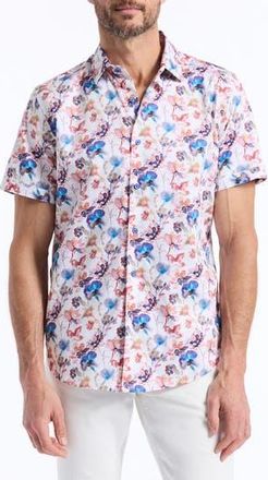 Robert Graham Short Sleeve Button Up Shirt in Multi at Nordstrom Rack, Size Xx-Large