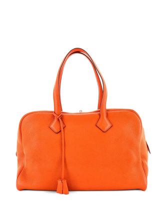 Hermès Victoria II Bag Clemence 35 satchel - Oranje