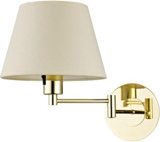 Lindby Lindby - Lámpara de pared Pola en Blanco Textura, Tela, Tejido, Seda