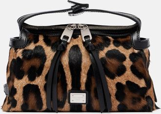 Dolce & Gabbana Vittoria leopard-print calf hair tote bag