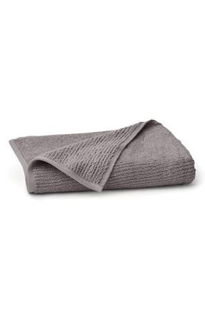 Boll & Branch Ribbed Organic Cotton Bath Towel in Stone at Nordstrom