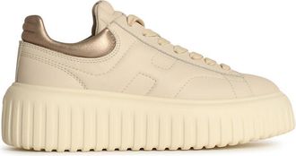 Hogan Beigefarbene Lear-Sneaker H Stripes von Hogan