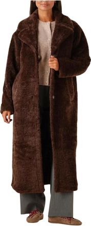 Notre-V Stijlvolle Bruine Winterjas - Dames - Mantel - Bruin - L - Polyester - Jassen