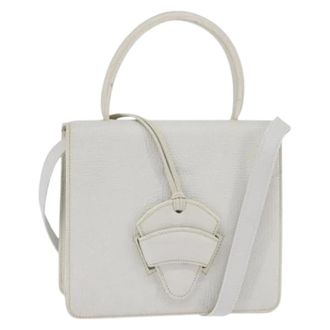 Loewe Tweedehands leren handtassen - Dames - Vintage Handtas - Wit - ONE Size - Vintage