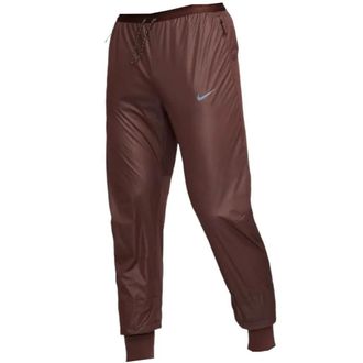 Nike Mens Plain Dark Brown Running Trousers - Size X-Large