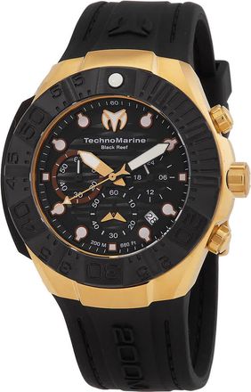 Technomarine Reef Black Chronograph GMT Quartz Black Dial Mens Watch TM-523012