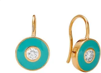 Syna Enamel Disc Earrings in Sea Green at Nordstrom, Size Small