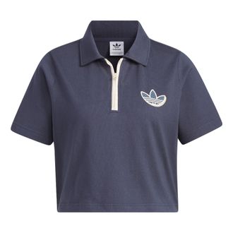 adidas (WMNS) adidas originals Sportswear Polo Shirt Blue IN1035