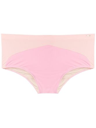 Amir Slama Costume da bagno con design a inserti - Rosa