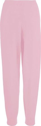 Allude Soft Pink Wool and Cashmere Pants