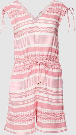 Only Playsuit aus Baumwolle mit Allover-Muster Modell NORA in Pink, Gr&ouml;&szlig;e S