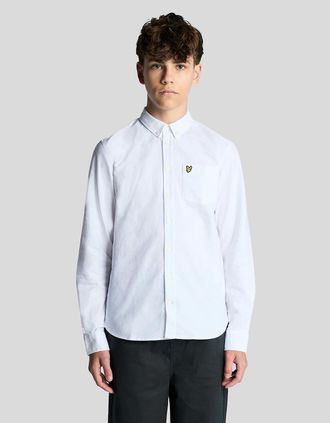 Lyle & Scott Lyle And Scott Mens Cotton Button Down Oxford Shirt - Blue - Size: 10/11 y