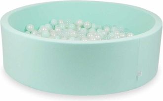 OEM Piscina Menta Seca 130x40 Con 700 Bolas: Transparente, Perla, Menta Claro