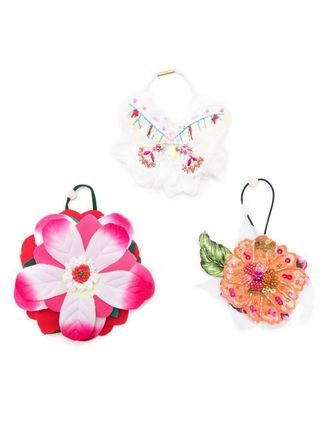 Amir Slama floral-appliqu&eacute; hair tie - Multicolour