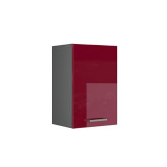 Vicco Armario Colgante R-line, Rojo Burdeos Alto Brillo, 40 Cm